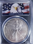 2006-W $1 Burnished Silver Eagle 20th Anniversary SP70