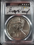 2019-W $1 Burnished Silver Eagle General George W. Casey Jr. SP70