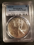 2014-W $1 Burnished Silver Eagle SP70