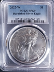 2022-W $1 Burnished Silver Eagle SP69