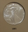 1991 $1 Silver Eagle MS65