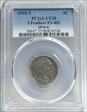 1918-S 5C 2 Feathers, FS-401 VF35