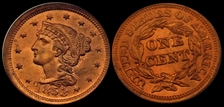 1853 1C MS63RD