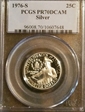 1976-S 25C Silver PR70DCAM