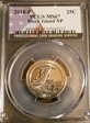 2018-P 25C Block Island NP MS67