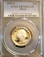 1992-S 25C Silver PR70DCAM