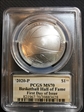 2020-P $1 Basketball Hall of Fame First Day of Issue MS70