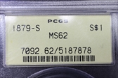 1879-S $1 MS62