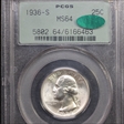 1936-S 25C MS64