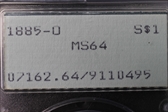1885-O $1 MS64