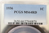 1936 1C MS64RD