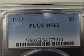 1923 $1 MS63