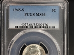 1945-S 5C MS66
