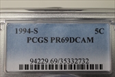 1994-S 5C PR69DCAM