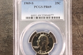 1969-S 25C PR69