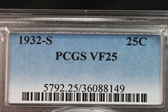 1932-S 25C VF25