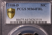 1958-D 50C MS64FBL