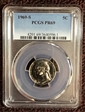1969-S 5C PR69