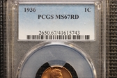 1936 1C MS67RD