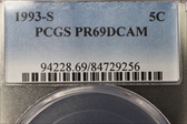 1993-S 5C PR69DCAM