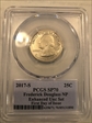 2017-S 25C Frederick Douglass NP Enhanced Unc Set FDI Denver 1 of 1000 SP70