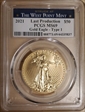 2021 $50 Gold Eagle - Type 1 Last Production MS69