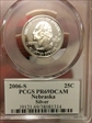 2006-S 25C Nebraska Silver PR69DCAM