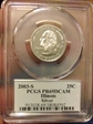 2003-S 25C Illinois Silver PR69DCAM