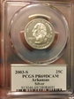 2003-S 25C Arkansas Silver PR69DCAM