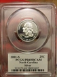 2001-S 25C North Carolina Silver PR69DCAM