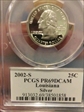 2002-S 25C Louisiana Silver PR69DCAM