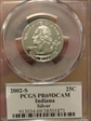 2002-S 25C Indiana Silver PR69DCAM