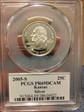 2005-S 25C Kansas Silver PR69DCAM