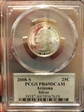 2008-S 25C Arizona Silver PR69DCAM