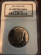 2003-S Clad 50C Kennedy PF-69 UCAM
