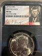 2015-D Early Release  50C Kennedy  MS 66
