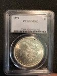 1891 $1 MS62