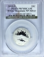 2013-S 25C White Mountain NP-Silver PR70DCAM