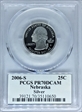 2006-S 25C Nebraska Silver PR70DCAM
