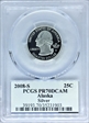 2008-S 25C Alaska Silver PR70DCAM