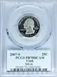 2007-S 25C Utah Silver PR70DCAM