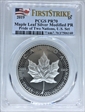 2019 $5 Maple Leaf Silver Modified PR Pride of Two Nations, U.S. Set First Strike PR70