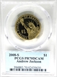 2008-S $1 Andrew Jackson PR70DCAM