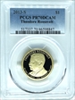 2013-S $1 Theodore Roosevelt PR70DCAM
