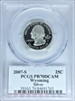 2007-S 25C Wyoming Silver PR70DCAM