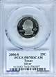 2004-S 25C Texas Silver PR70DCAM