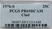 1976-S 25C Clad PR69DCAM