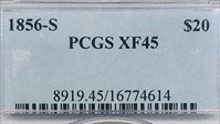 1856-S $20 XF45