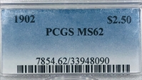 1902 $2.50 MS62