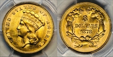 1878 $3 MS62